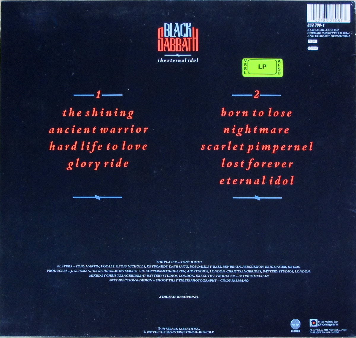 High Resolution Photo black sabbath eternal idol 